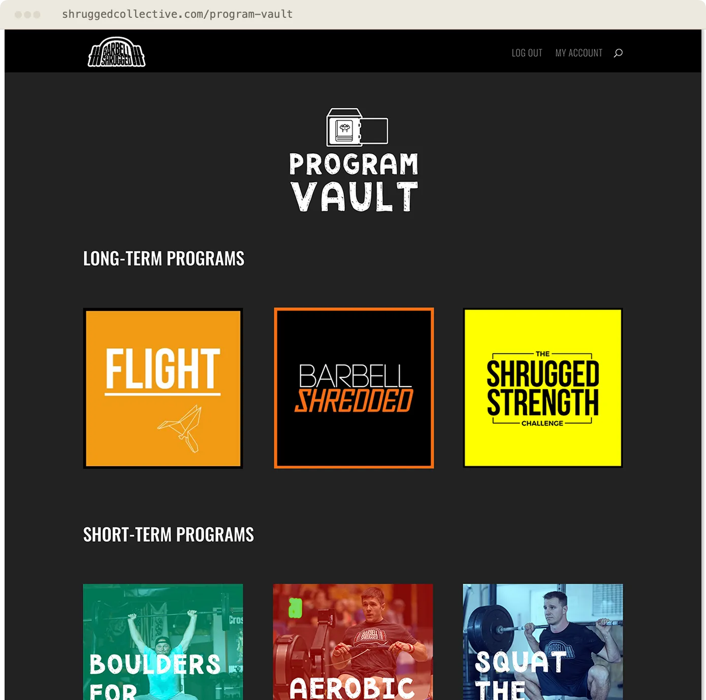 Program Vault — the training program library